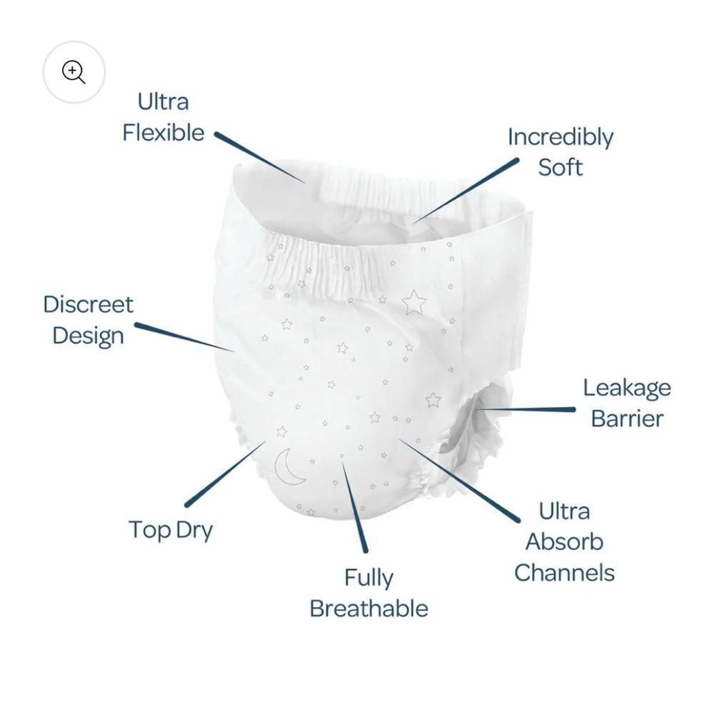 Bambo Dreamy Night Training Pull Up Diaper Pants, x5 Bags Size Large 77-110lbs - Picture 2 of 6